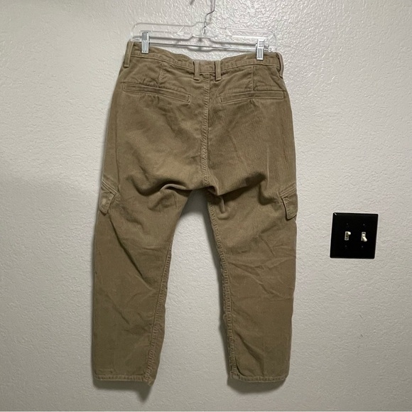 Vince Women’s Button Fly Tan Corduroy Cargo Ankle Pant Size 4 - Picture 7 of 8